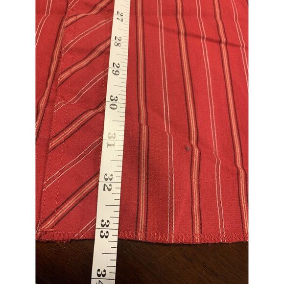 Rustler By Wrangler Pearl Snap x-Long Tails Striped  Shirt Size XXL Equestrian - Picture 5 of 7